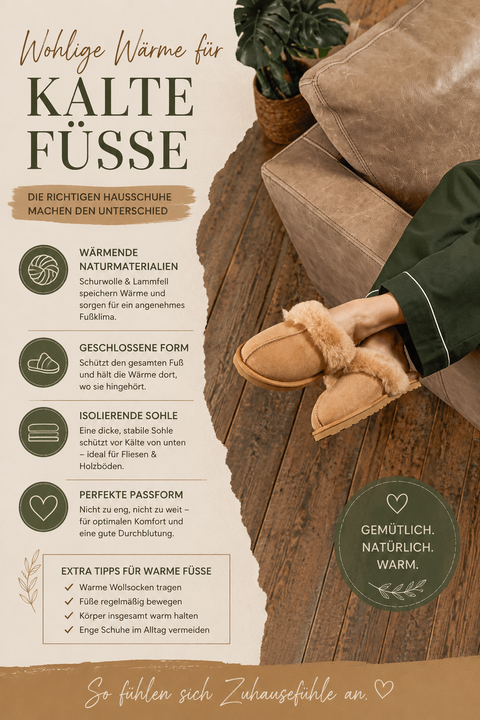 Welche Hausschuhe für kalte Füße?