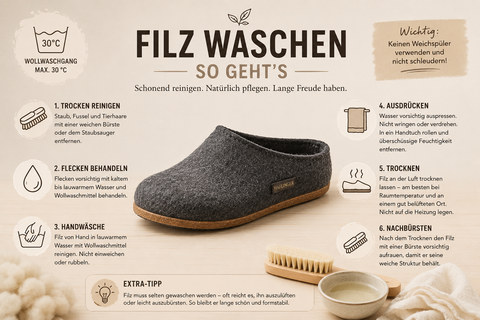 Filz waschen: So geht‘s