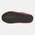 Haflinger Slipper Pets in Rosa (Bonbon) aus reiner Schurwolle mit Filzsohle Sohlenansicht