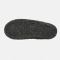 Haflinger Slipper Pets in Blau (Kapitän) aus reiner Schurwolle mit Filzsohle Sohlenansicht