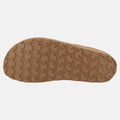 Haflinger Lammfellclog Lakota in Braun (Chestnut) aus Lammfell mit stylischer Borte und EVA-Sohlen Sohlenansicht
