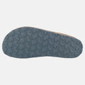 Haflinger Lammfellclog Lakota in Blau (Flint Stone) aus Lammfell mit stylischer Borte und EVA-Sohlen Sohlenansicht
