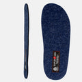 Haflinger Decksohle Flair in Blau (Jeans) aus Filz 