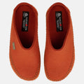 Haflinger Filzpantoffel Credo in Orange (Fuchs) aus FIlz mit Weichbettung Vogelperspektive