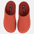 Haflinger Flair Soft in Orange (Terracotta) aus Filz mit FIlzsohle Vogelperspektive