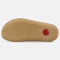 Haflinger Filzpantoffel Credo in Beige (Torf) aus FIlz mit Weichbettung Sohlenansicht