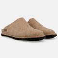 Haflinger Flair Soft in Beige (Torf) aus Filz mit FIlzsohle Seitenansicht