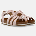 Haflinger Sandale Anni in Rosa aus Leder mit Riemchen und Schnalle  Seitenansicht