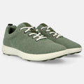 Haflinger Wool Sneaker Every Day in Grün (Kiwi) aus Filz mit Schnürbändern und Gummisohle Seitenansicht
