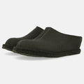 Haflinger Flair Smily in Schwarz aus Filz mit FIlzsohle Seitenansicht