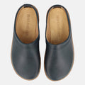 Haflinger Lederclog Travel Classic in Blau (Navy) aus Leder mit weichem Fußbett perfekt für drinnen und draußen Vogelperspektive