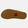 Haflinger Sandale Luna in Gold aus Leder mit Riemchen und Schnalle Sohlenansicht