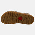 Haflinger Sandale Anni in Bronze aus Leder mit Riemchen und Schnalle  Sohlenansicht