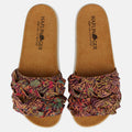 Haflinger Sandale Kreta in Bunt (Corkmulti Jungle) aus Leder mit stylischem Riemen Vogelperspektive